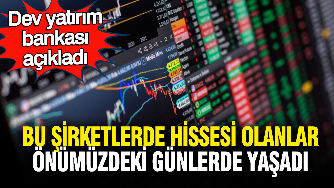 Goldman Sachs’tan Önemli Açıklama: Bu Şirketlerin Hisselerinde Yükseliş Bekleniyor
